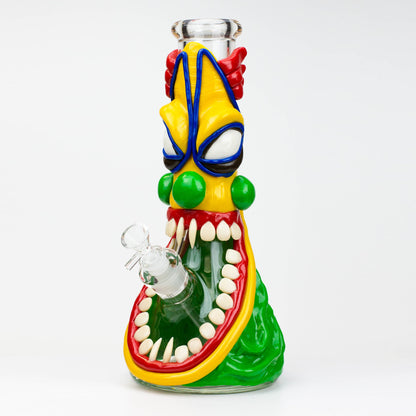 12.5"  Resin 3D artwork 7mm glass beaker water bong [TS109]_5