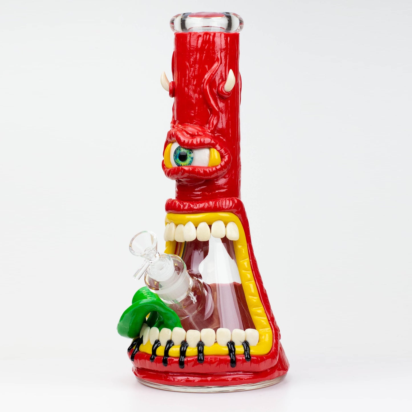 12.5"  Resin 3D artwork 7mm glass beaker water bong [TS110]_6