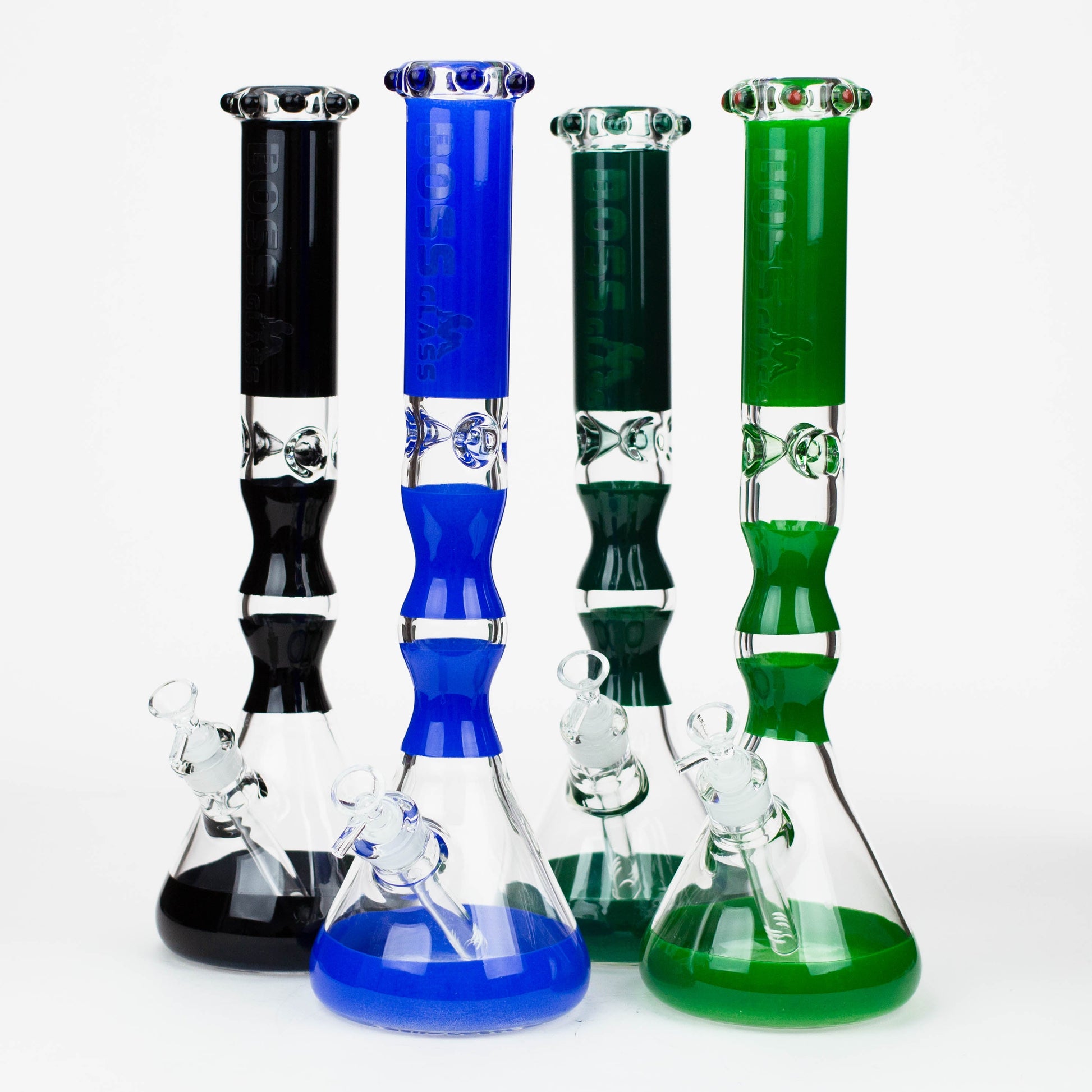 16" BOSS curved tube 7mm glass bong [AK079]_1