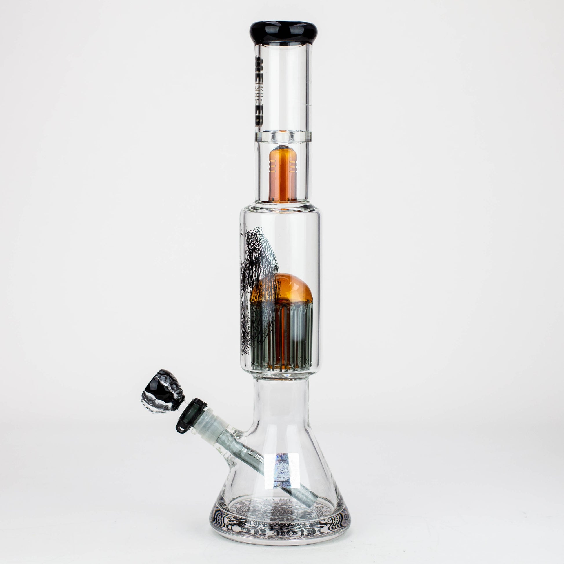 WENEED®-18" Beasts of East Tree Percolator Beaker bong_15