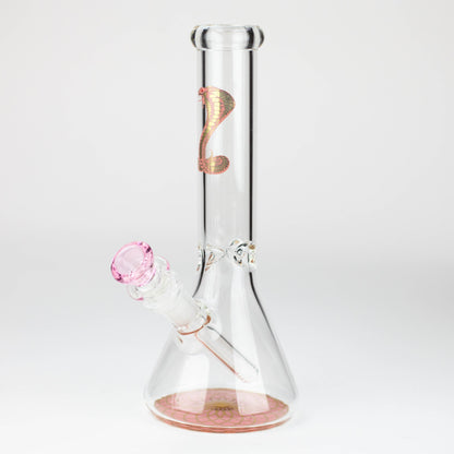 9.5" Gold Cobra beaker glass water bong (Wide)_7