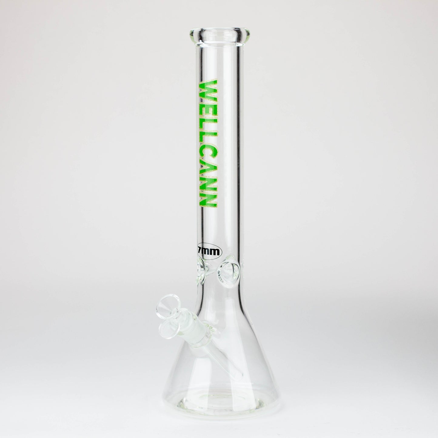 WellCann - 16" 7 mm glass bong with Glitter Logo_4