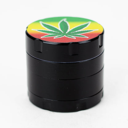 Infyniti 4 parts mini Rasta leaf herb grinder_3