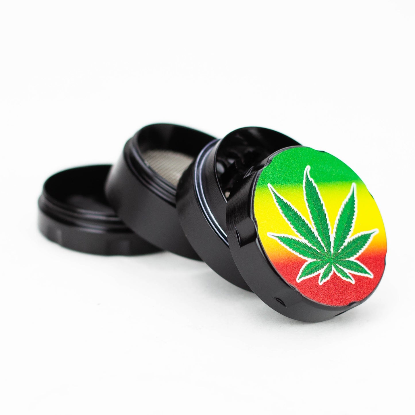 Infyniti 4 parts mini Rasta leaf herb grinder_1