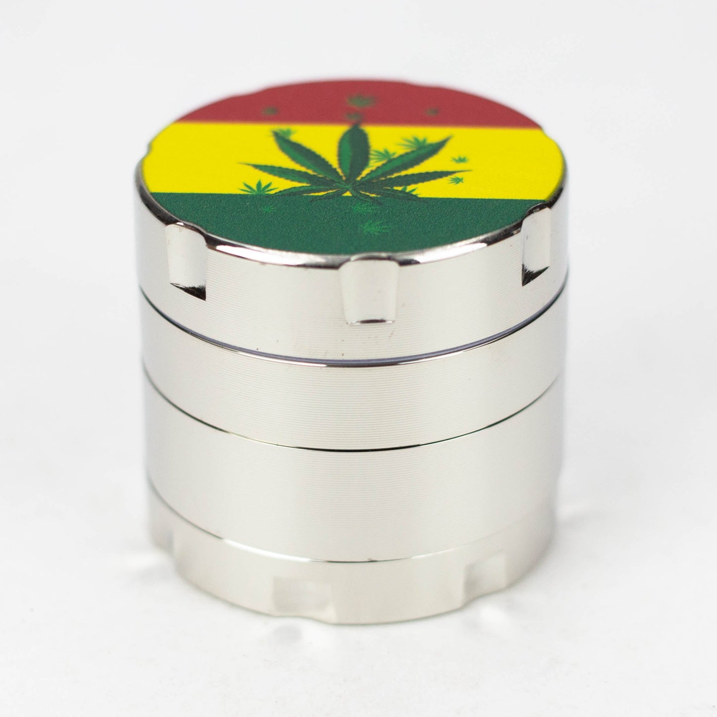 Infyniti 4 parts mini Rasta leaf herb grinder_2