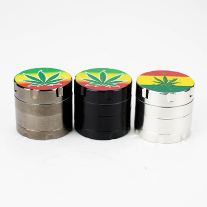 Infyniti 4 parts mini Rasta leaf herb grinder_0