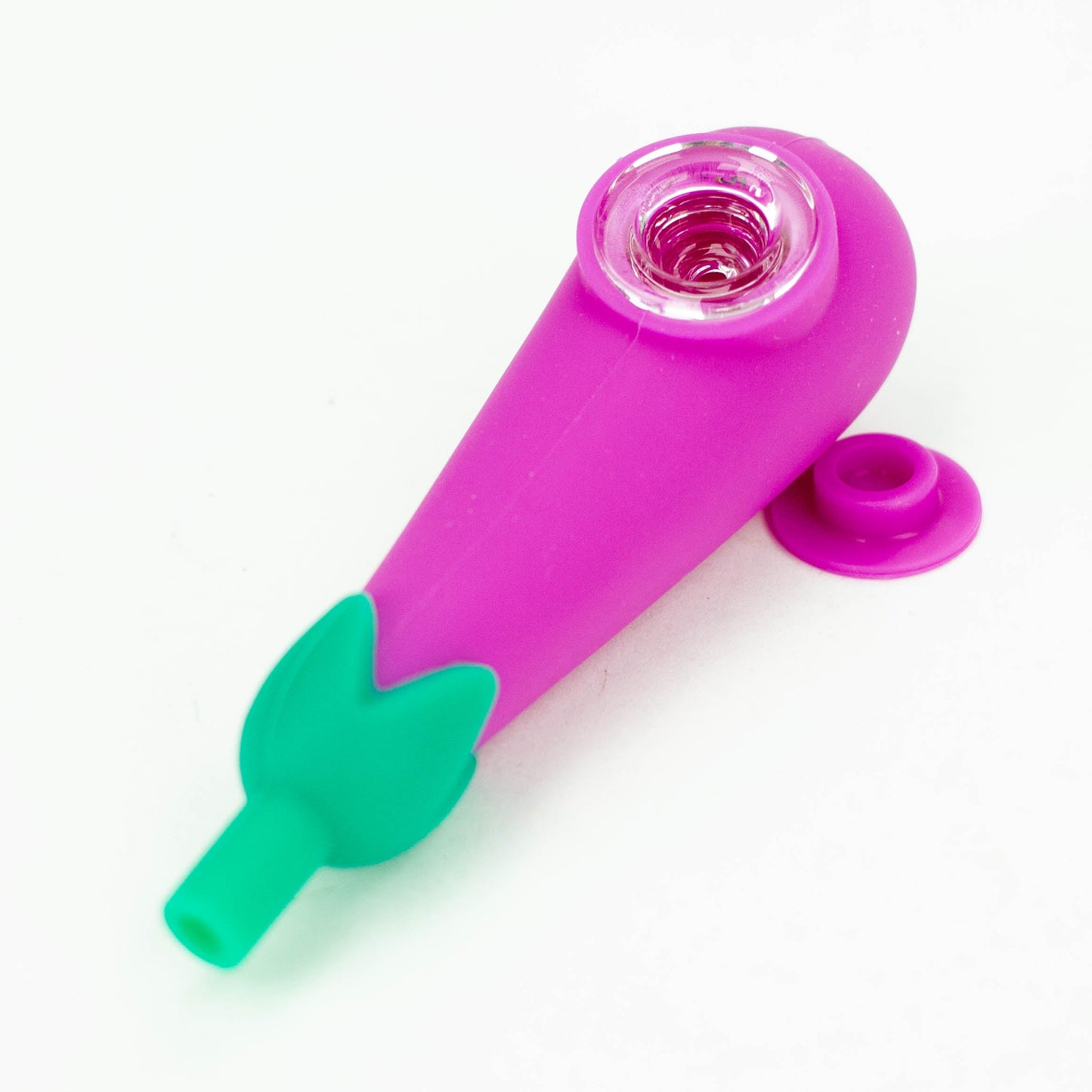 Weneed | 4" Eggplant Silicone Smoking Pipe_0