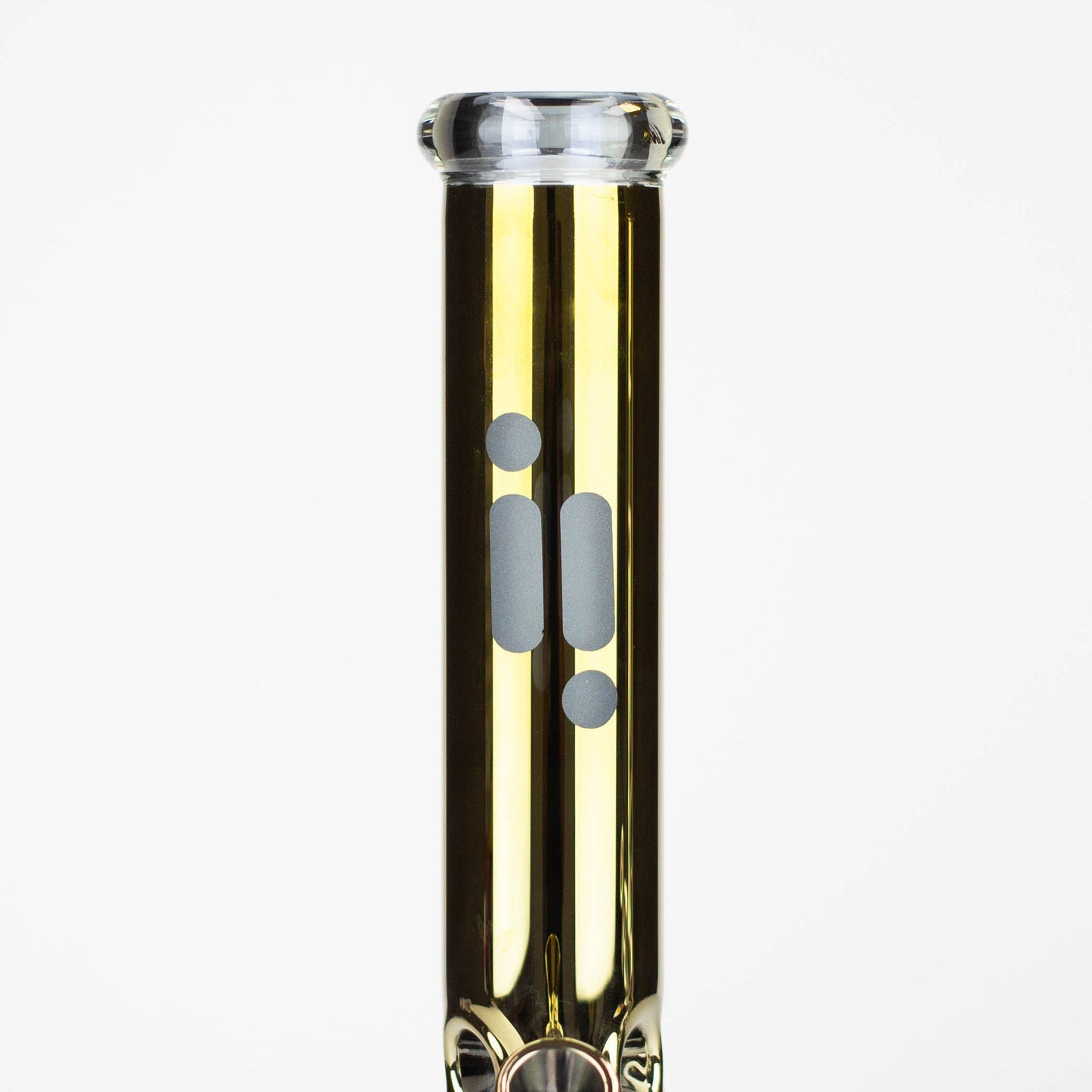 13.5" Infyniti 7 mm metallic classic beaker bong_11