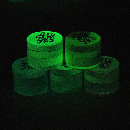 Acid Secs 63mm 4 parts Glow-in-the-Dark metal herb grinder_3