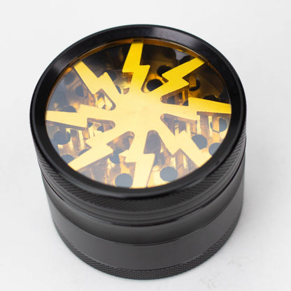 2.5" Lightning Aluminum Grinder 4 Layers with color acrylic window [GA021]_5