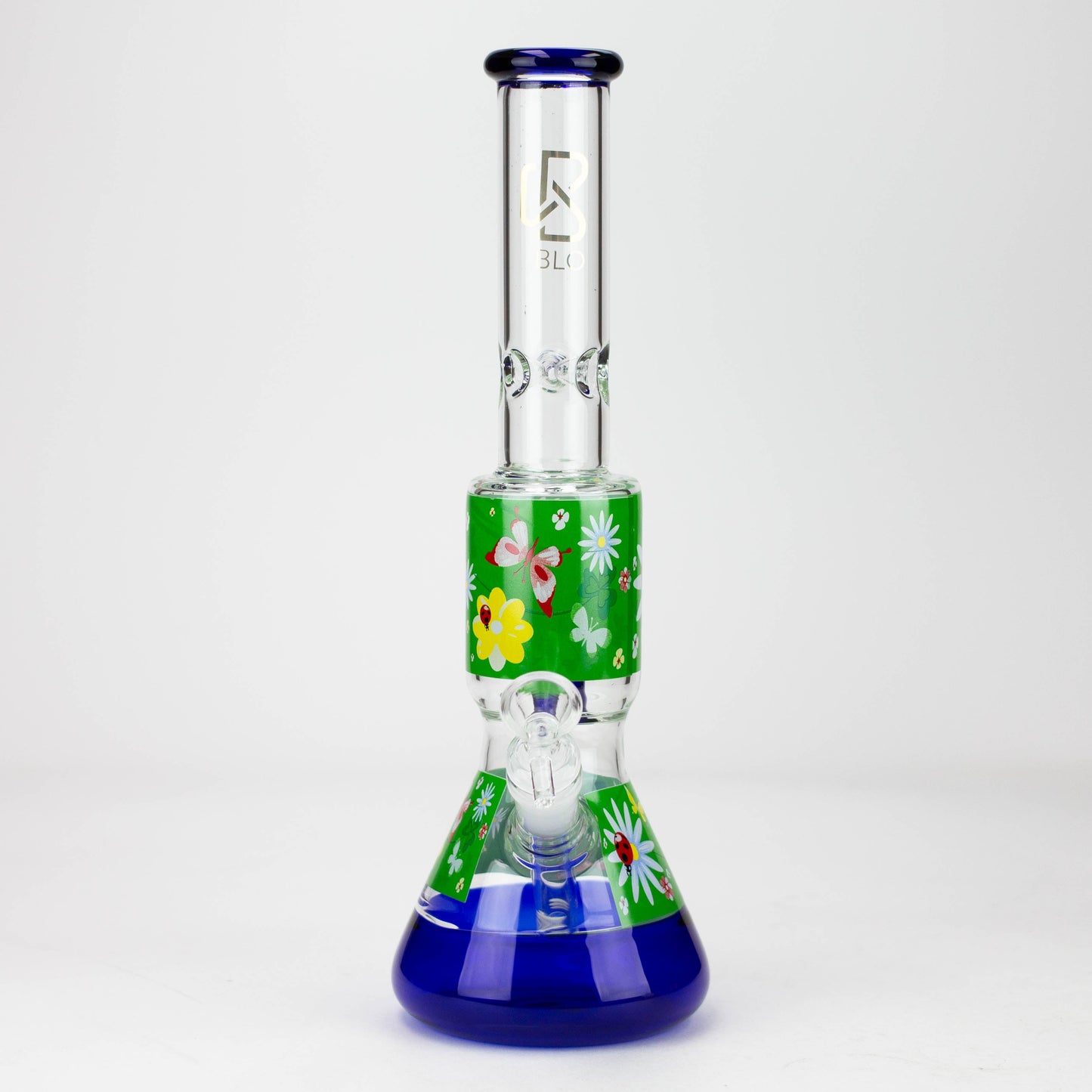 BLO | 13" Flower decal glass bong_2