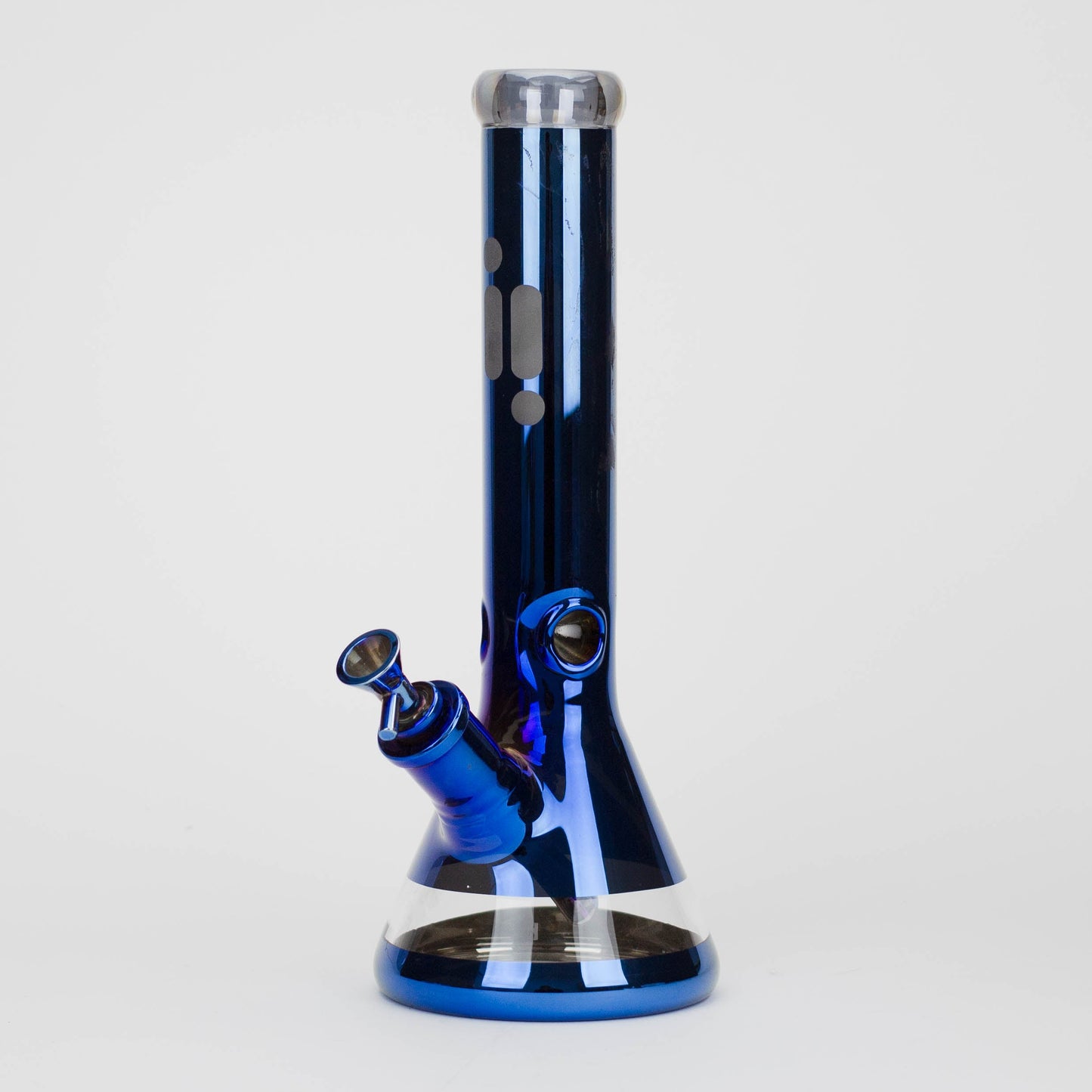 13.5" Infyniti 7 mm metallic classic beaker bong_3