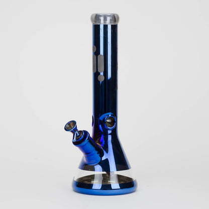 13.5" Infyniti 7 mm metallic classic beaker bong_4