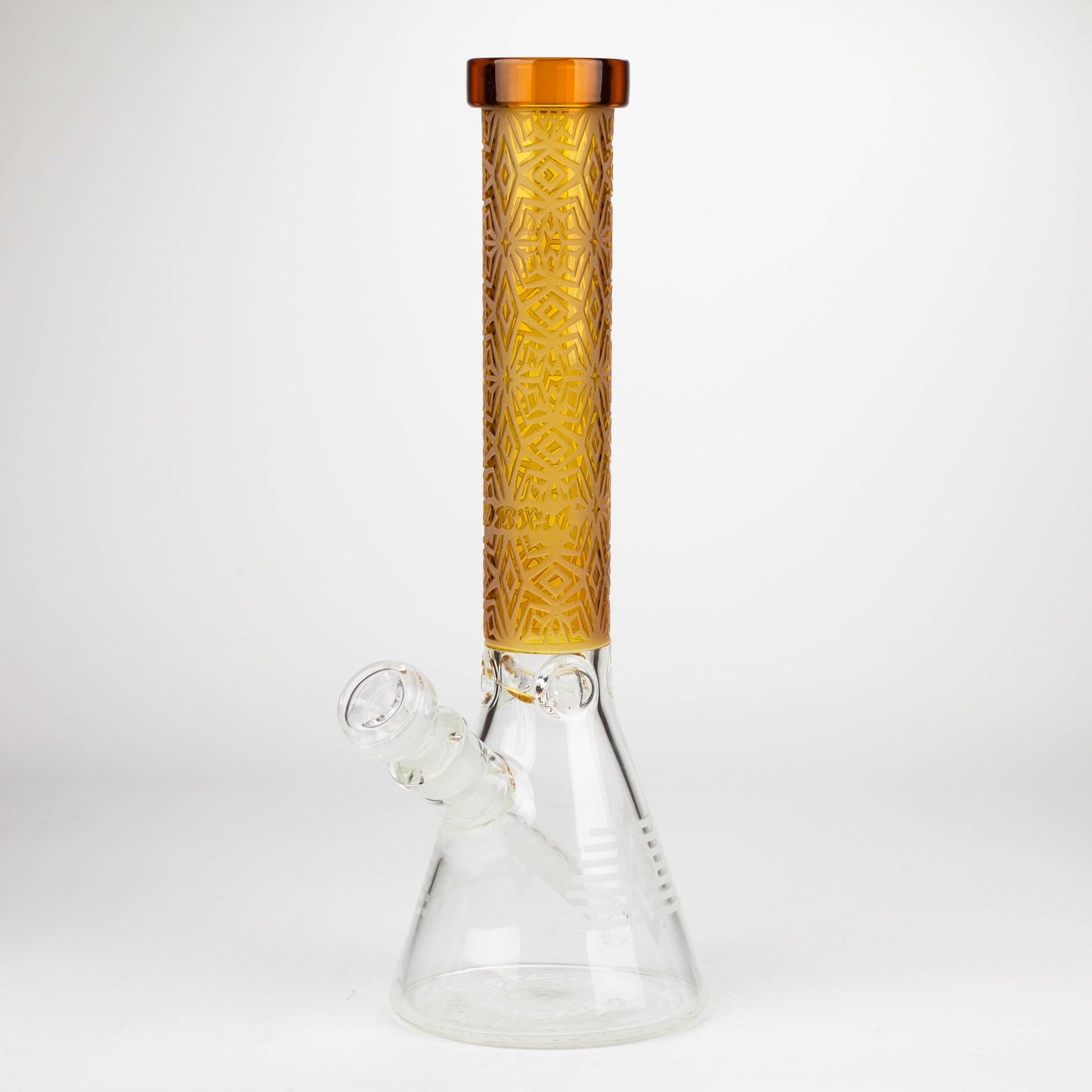 COBRA | 14" sandblasted geometric graphic 7 mm glass bong [YY01]_10