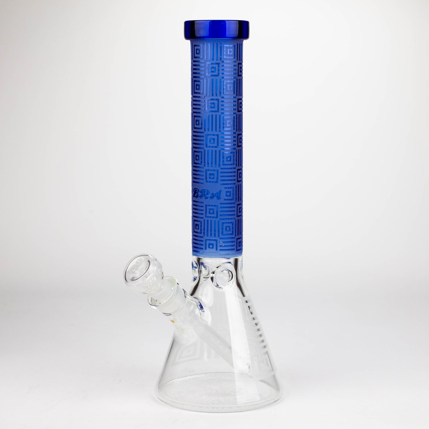 COBRA | 14" sandblasted geometric graphic 7 mm glass bong [YK06]_7