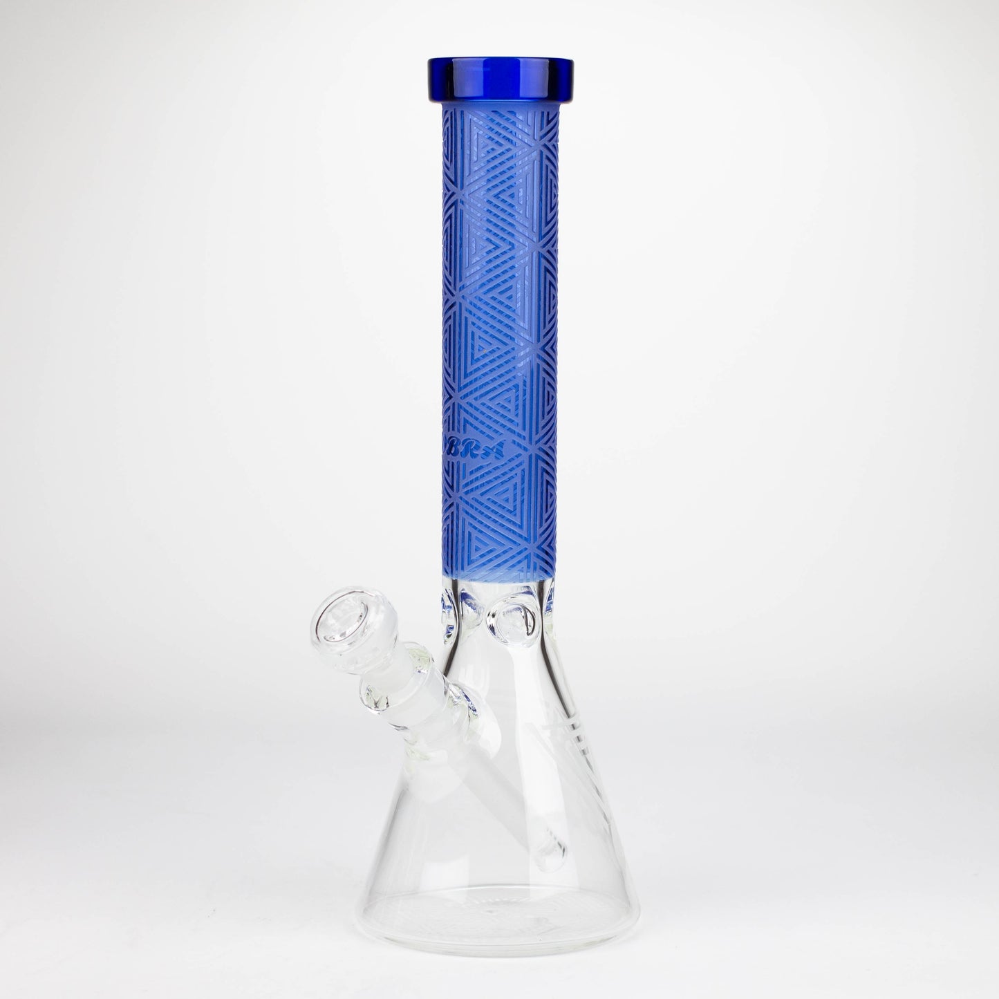 COBRA | 14" sandblasted geometric graphic 7 mm glass bong [YK05]_11