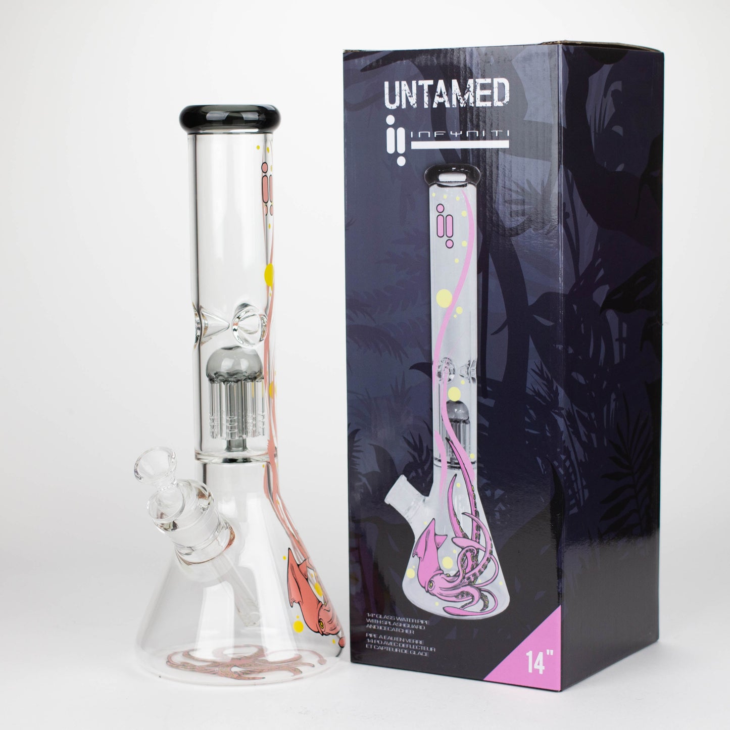 Infyniti | Untamed 14" 7 mm classic beaker water bong - Octopus [GP2014]_7