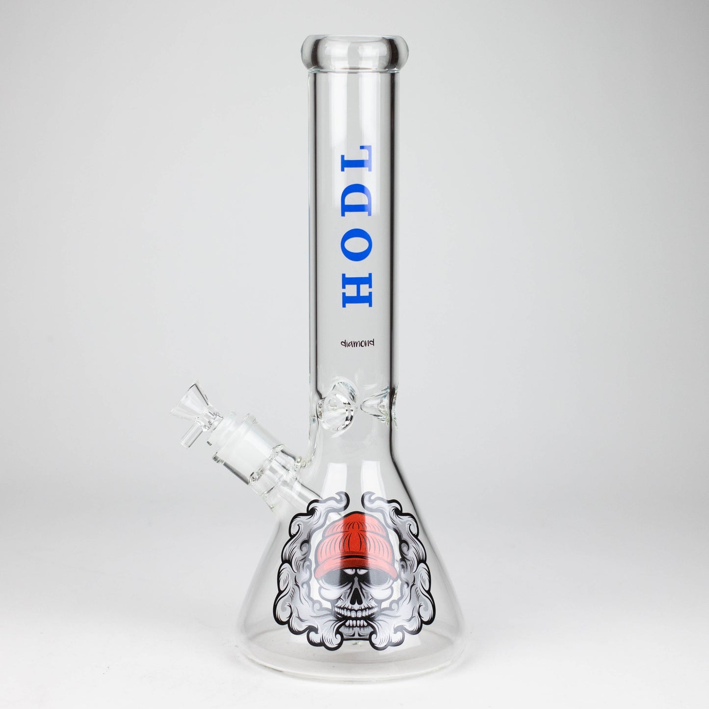 diamond | 14" Crypto Beaker Glass water Bong_3