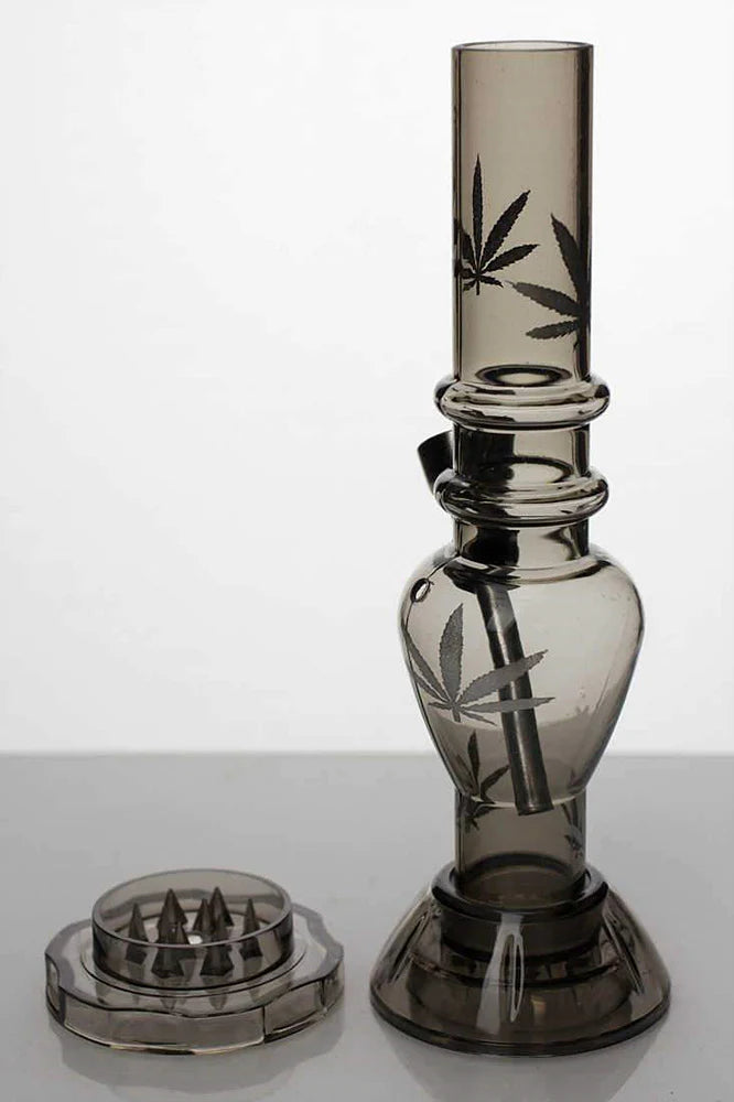 7" acrylic water pipe with grinder_2