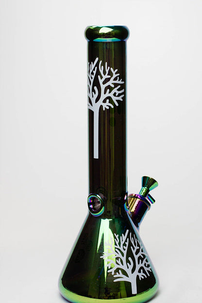 14" Infyniti Tree of life 7 mm metallic glass water bong_13