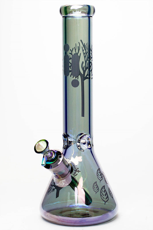 14" Infyniti Tree of life 7 mm metallic glass water bong_4