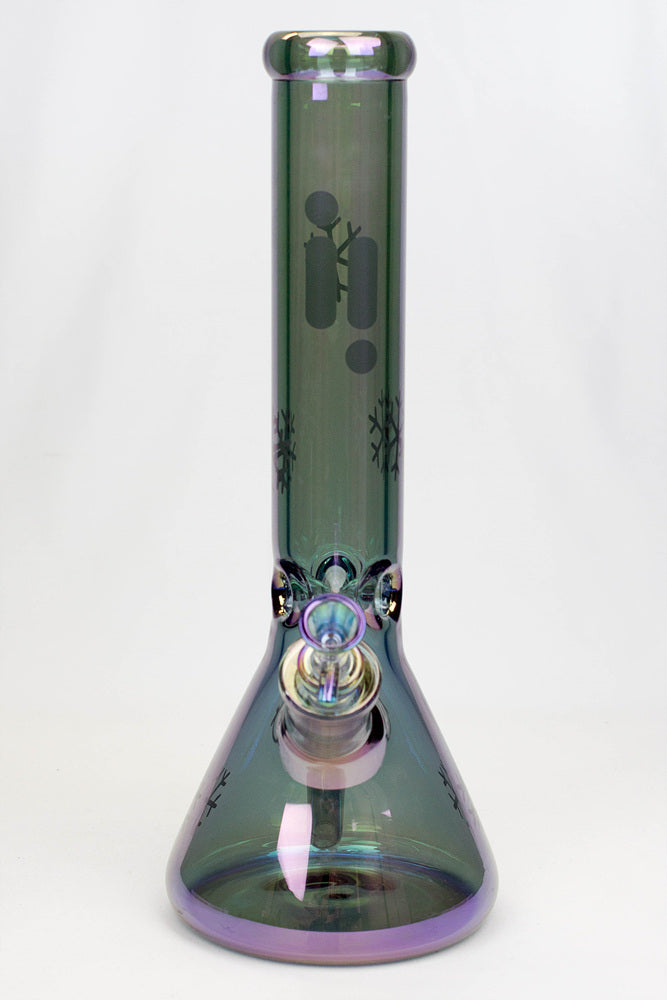 14" Infyniti Snowflake 7 mm metallic glass water bong_19