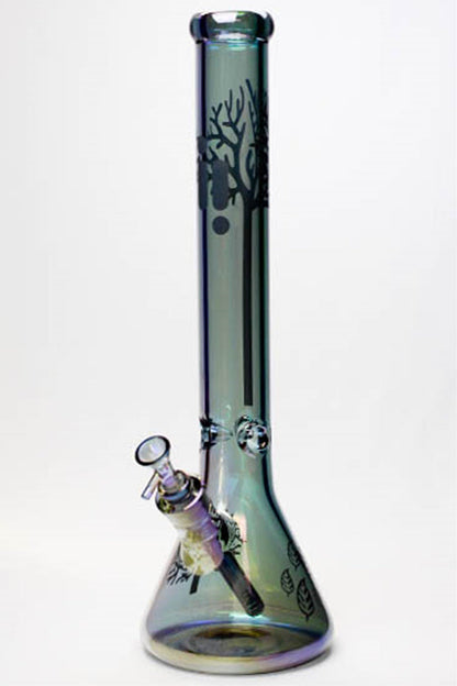 18" Infyniti Tree of life 7 mm metallic glass water bong_7