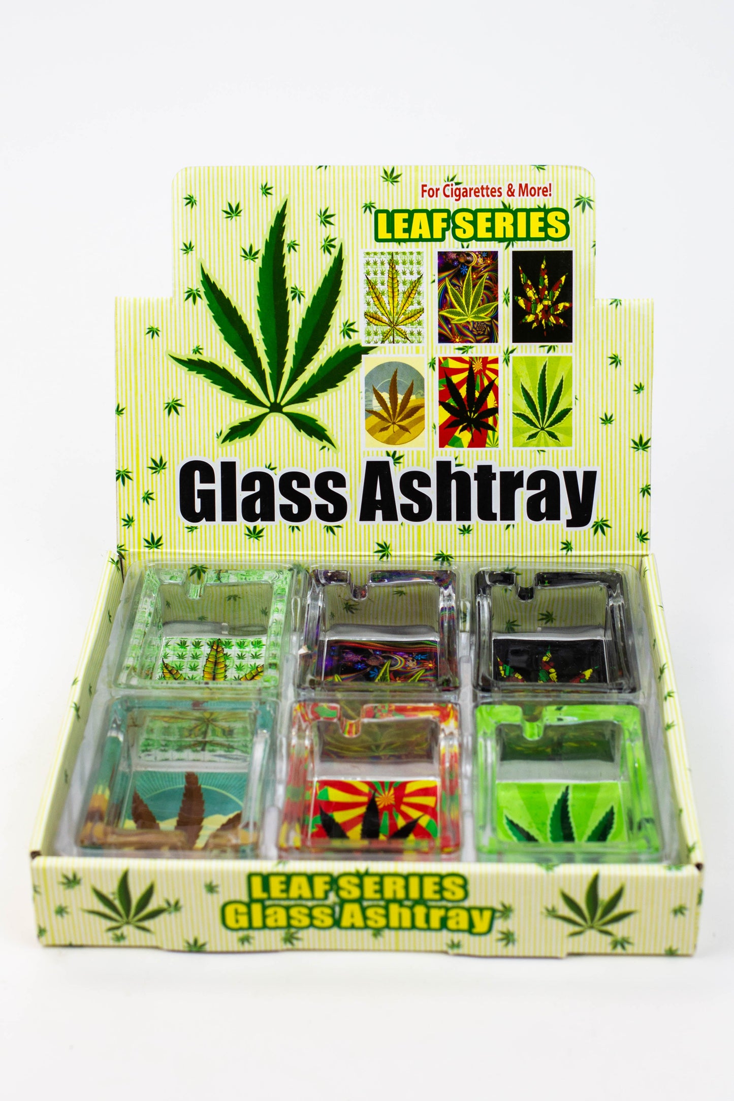 Rectangle glass ashtray Box of 6_4