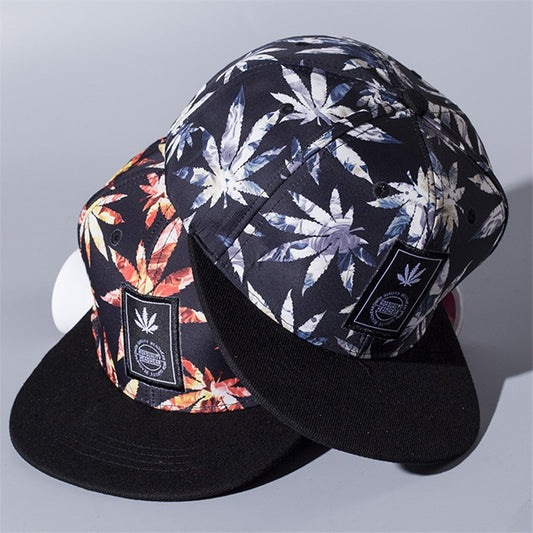 Maple leaf Snapback Hats Hip Hop weed Baseball Cap I Gorras Bones LOVE Haters For Men Women Bone Aba Reta Gorras Homme Casquette