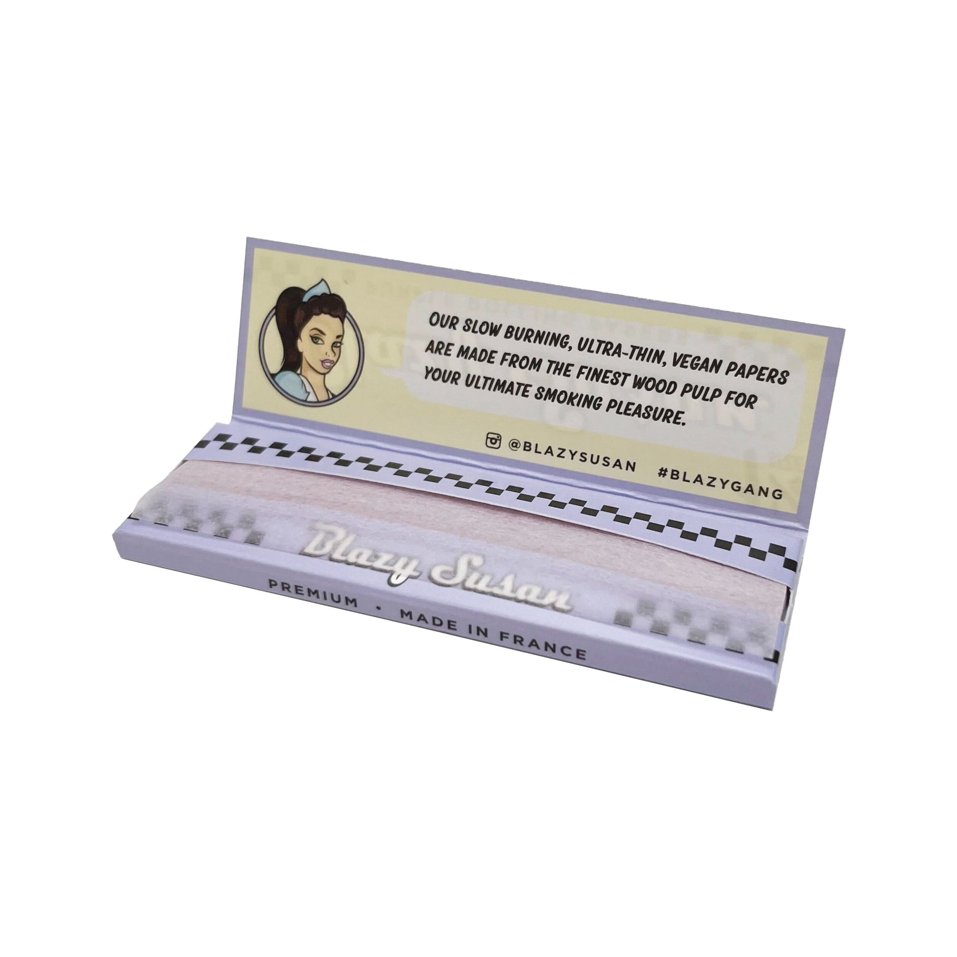 Blazy Susan | Purple 1-1/4 Rolling paper box of 50_1