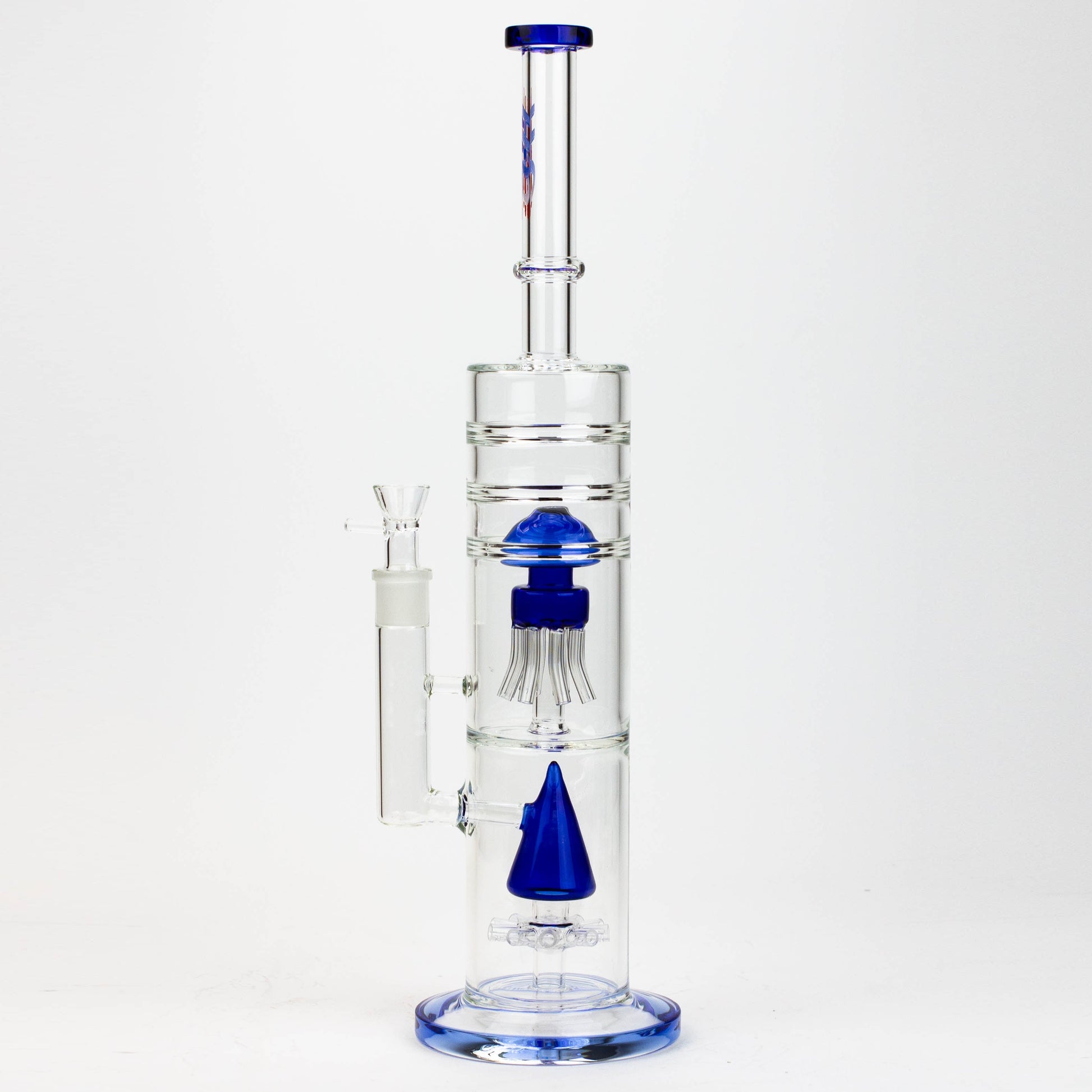 17" H2O dual diffuser glass water bong [H2O-5002]_6