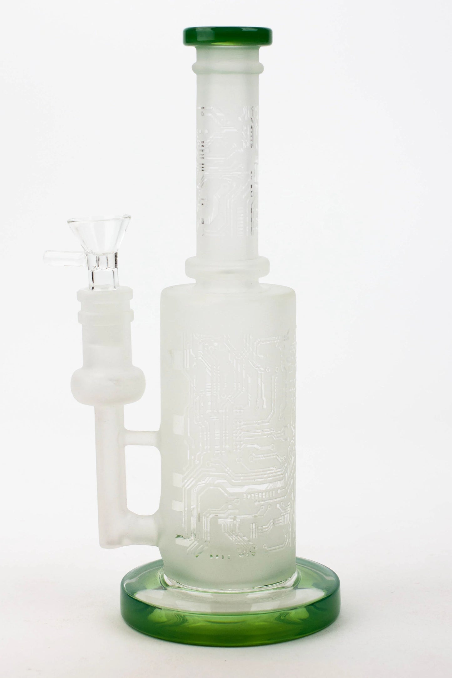 9.5" Sandblasting glass water bong with tire diffuser [Q14]_1