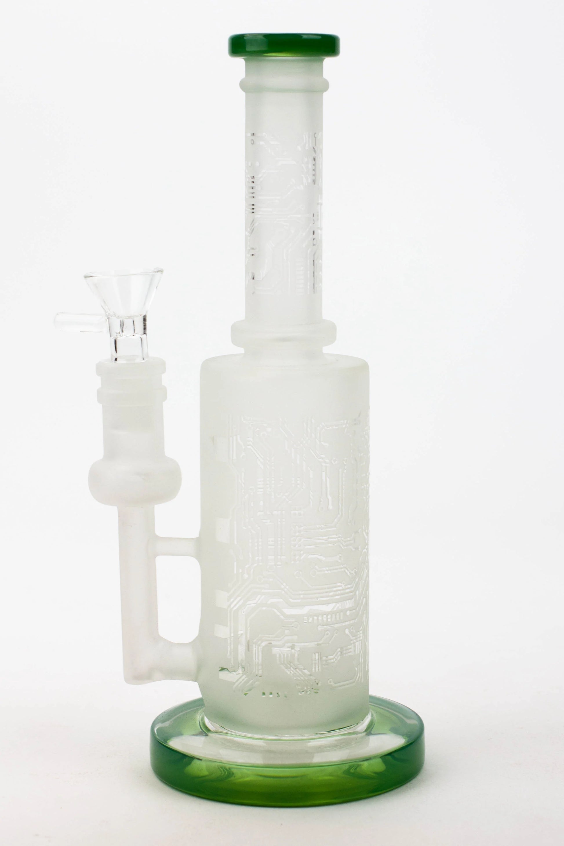 9.5" Sandblasting glass water bong with tire diffuser [Q14]_1