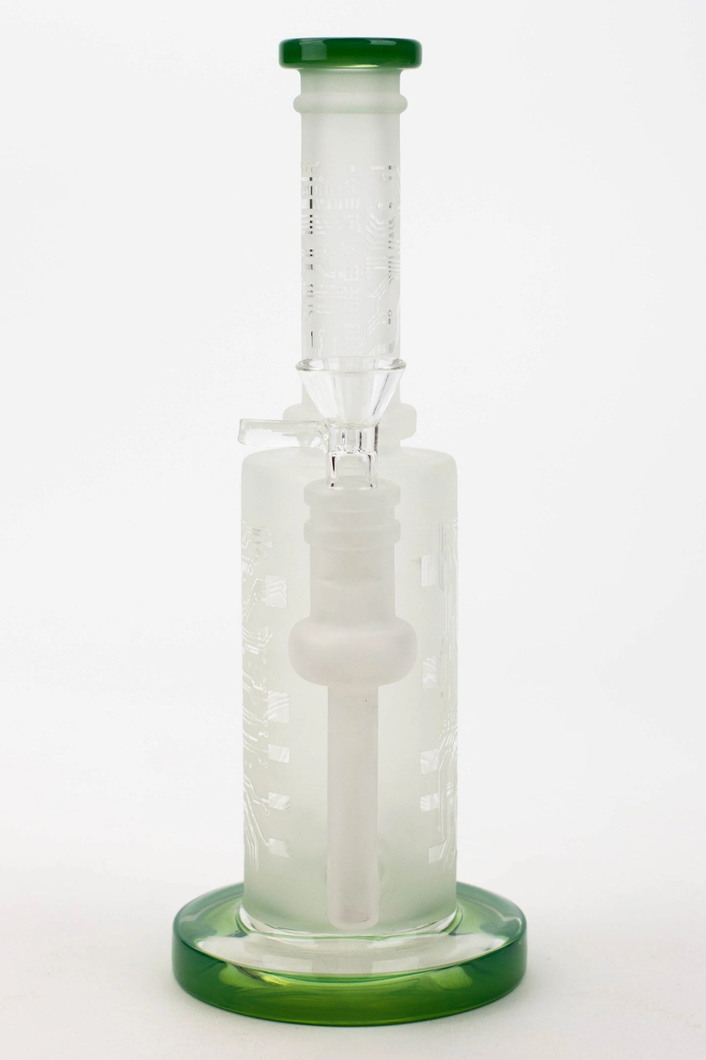 9.5" Sandblasting glass water bong with tire diffuser [Q14]_6