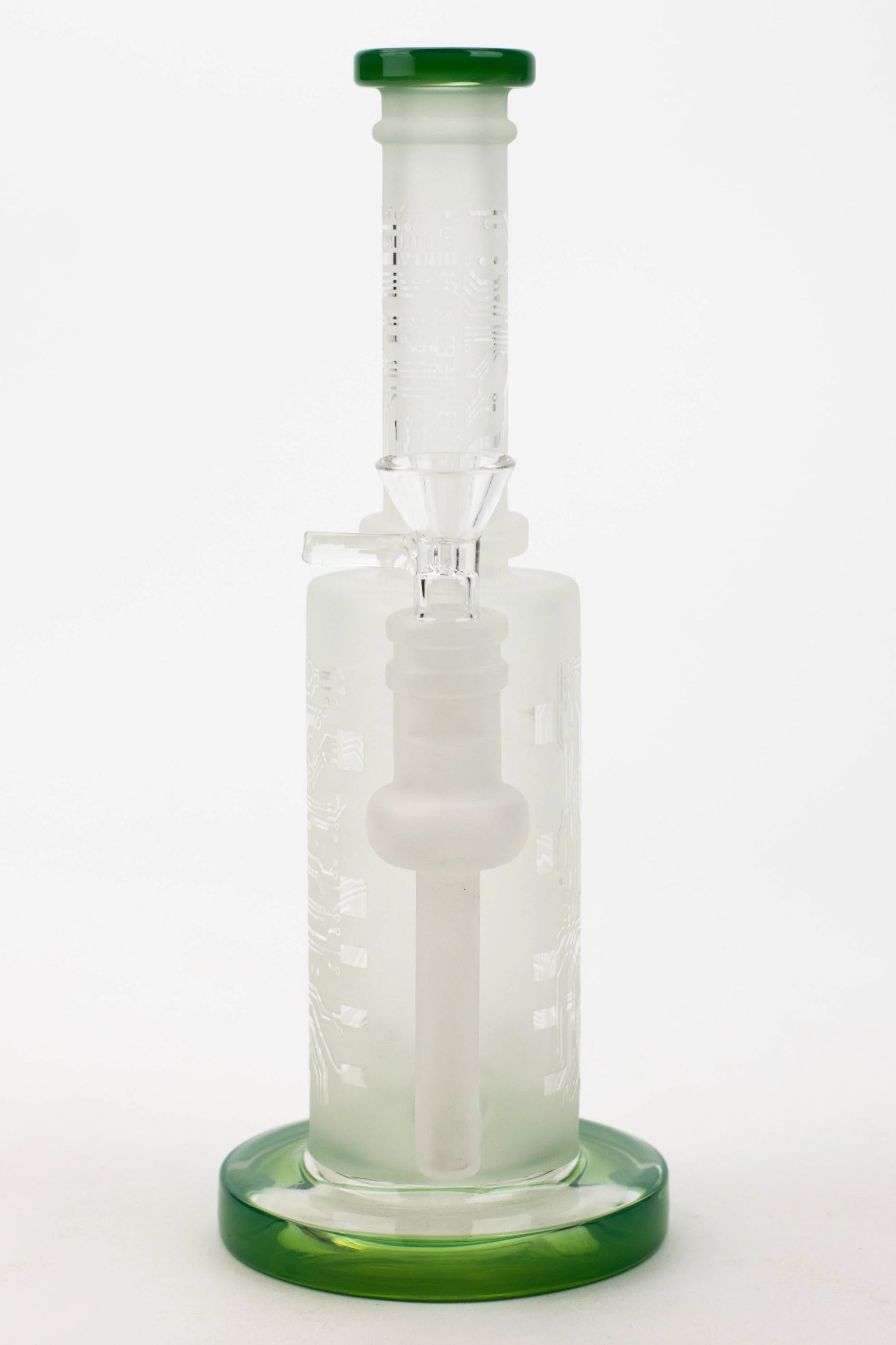 9.5" Sandblasting glass water bong with tire diffuser [Q14]_6