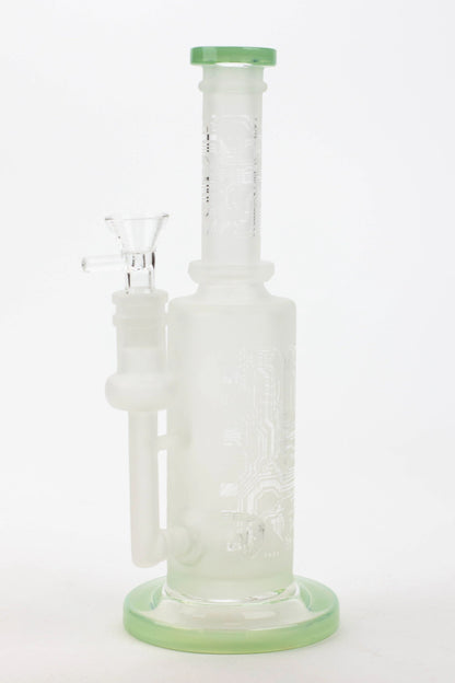 9.5" Sandblasting glass water bong with tire diffuser [Q14]_4